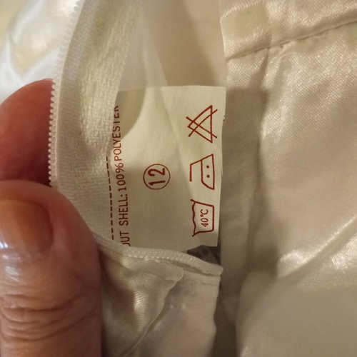 Paranyfaki dress like new, satin and lace for tall teenage girl size 12