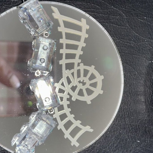 Swarovski vintage train with three carriages, new, with box