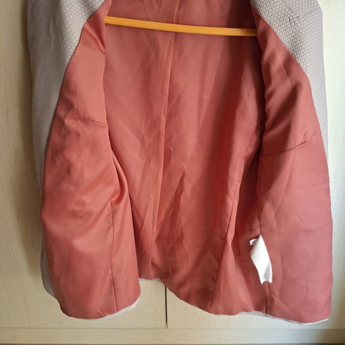 Toi&Moi beige women's blazer size S with coral lining