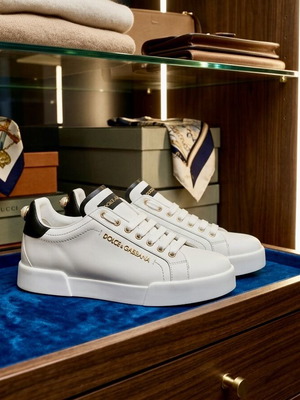 Dolce & Gabbana Portofino Pearl Leather Sneakers Size EU 36 like new