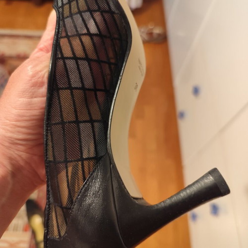 Broccoli vintage mesh heels size 38, black and brown
