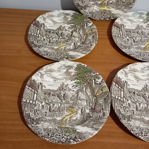 Plates England enoch Wedgwood 5 pieces