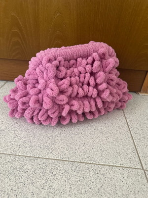 Puffy handmade women's bag new, pink purple