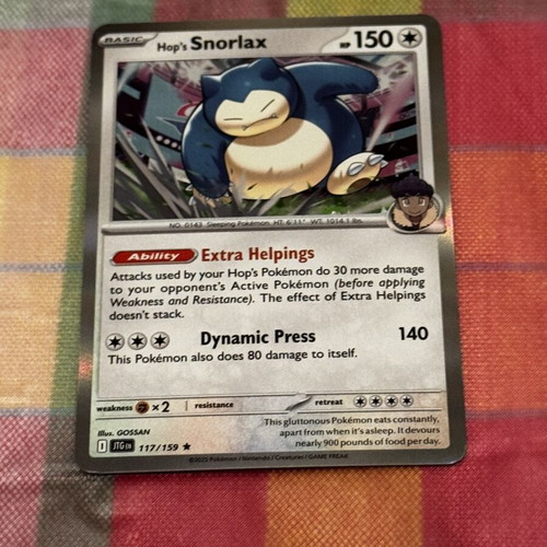 Pokemon Card Snorlax holo card like new