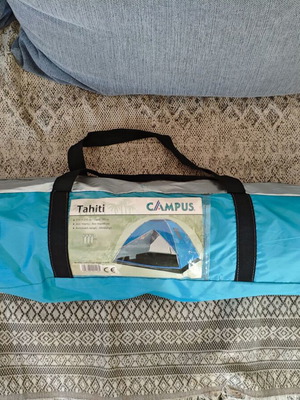 Campus Tahiti Summer Camping Tent Igloo Blue for 3 People 210x210x150cm