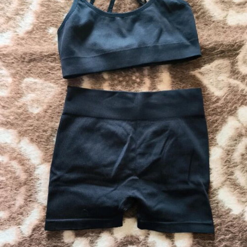 Biker set for gym like new, Shein, black, size M