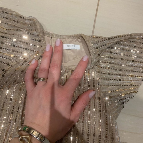 Dress 12-18 months gold strass like new