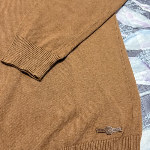 Berto Lucci cotton sweater small like new, orange
