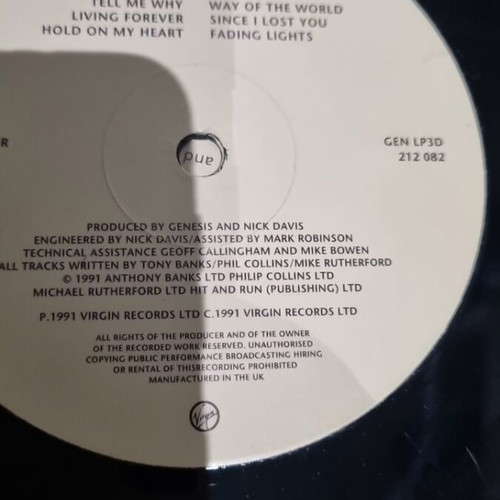 Genesis We Can't Dance vinyl used