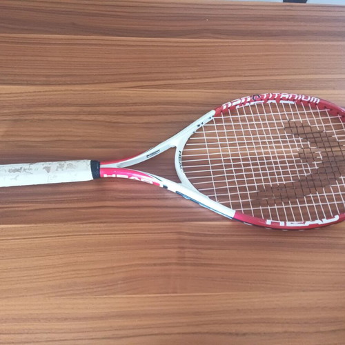 Head Nano Titanium tennis racket used, lightweight and durable