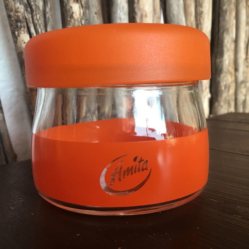 Amita glass jar made in Italy