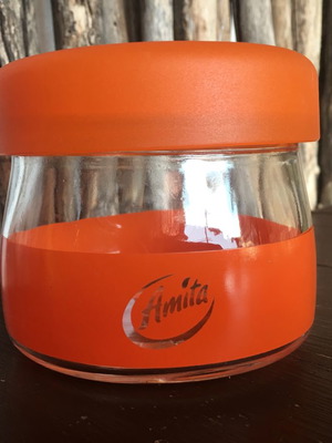 Amita glass jar made in Italy