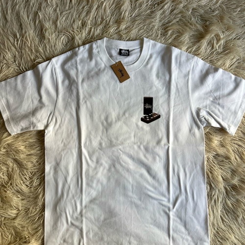 Stussy Dominos Tee new, sizes M and L, black and white