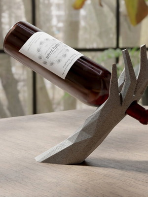 Floating Wine Bottle Holder new with modern design and optional NFC