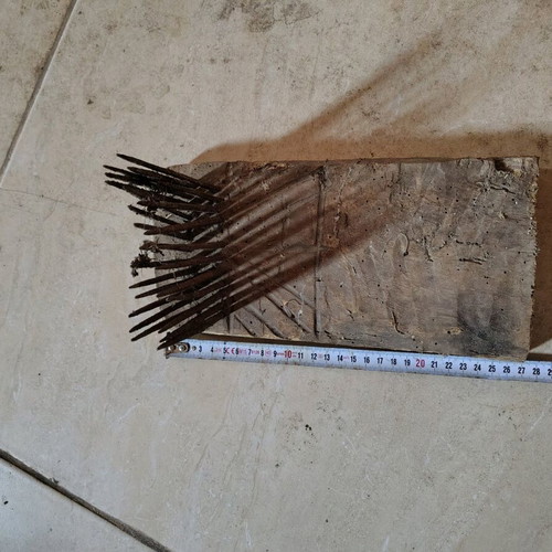 Antique wool comb tool restored