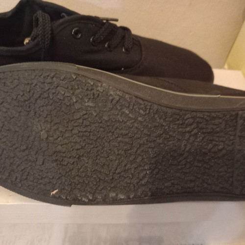 Black canvas shoes size 45