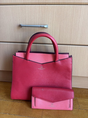 Oriflame Exclusive bag and wallet set, red