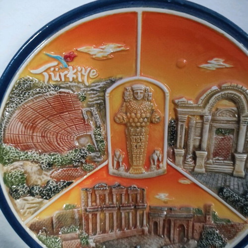 Decorative wall plate used, Turkey