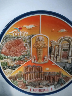 Decorative wall plate used, Turkey