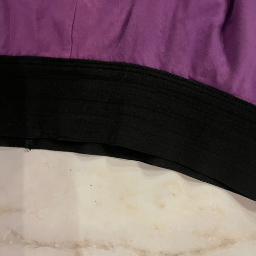 Mini flared skirt with elastic waist purple size S used