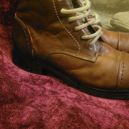 Fcompany Retro Brown Leather Ankle Boots Size 44 Like New