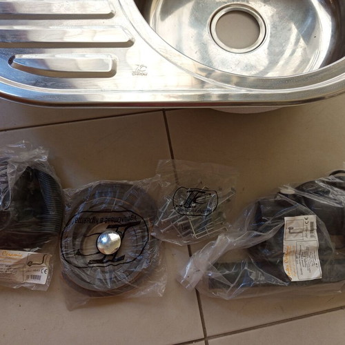 Stainless Steel Oval Sink new, 77x50cm