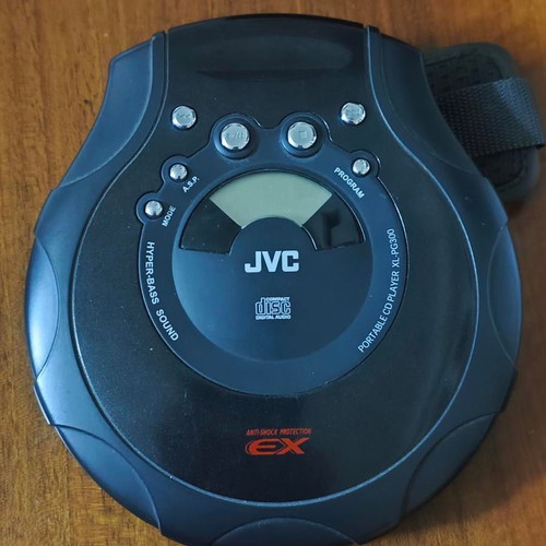 JVC XL-PG300 portable CD player used with Hyper-Bass and Anti-Shock