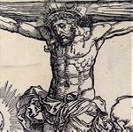  Παλιά λιθογραφία Christ on the Cross Durer!
