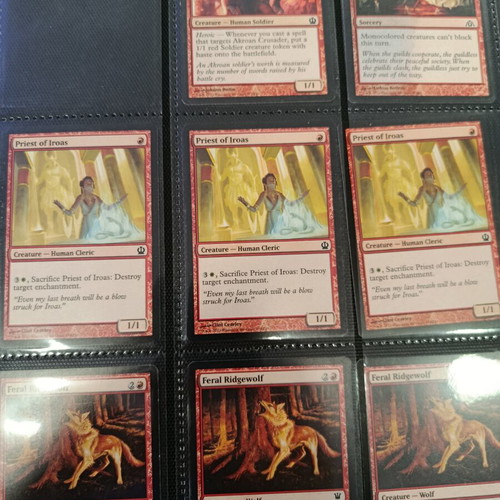 Magic the Gathering Journey into Nyx 2013 card album with 380 cards