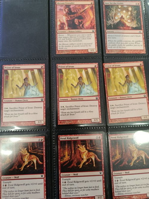 Magic the Gathering Journey into Nyx 2013 card album with 380 cards