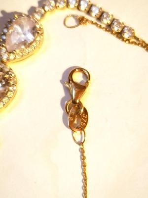 Gold bracelet 15 cm, 9k, 9 carat, nearly 4 grams, like new