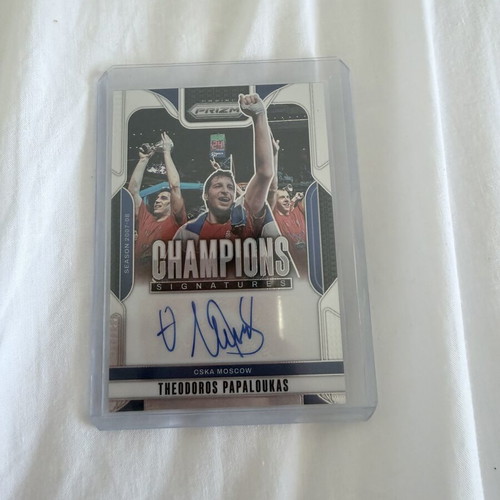 Theodoros Papaloukas 2024-25 Panini Prizm Euroleague Champions Auto card like new