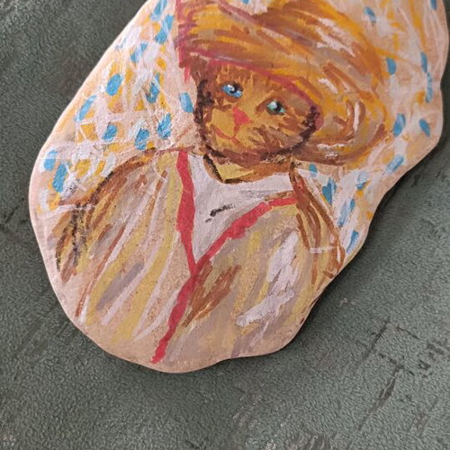 Van Gogh Cat Stone Artwork new