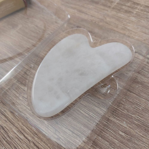 Avon gua sha tool, white quartz