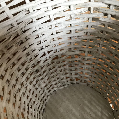 Woven office basket used