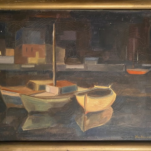 I. Bavarezos painting used, oil on canvas 40x50