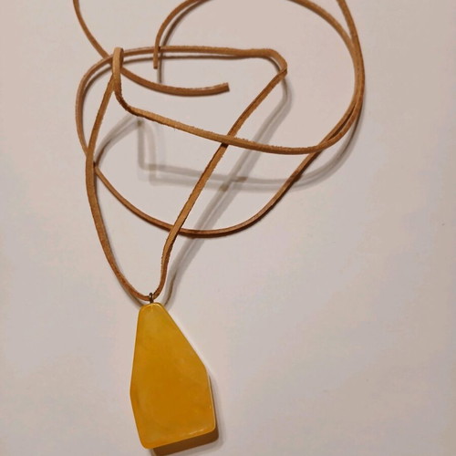 Necklaces from artificial amber new, set of 3 pieces
