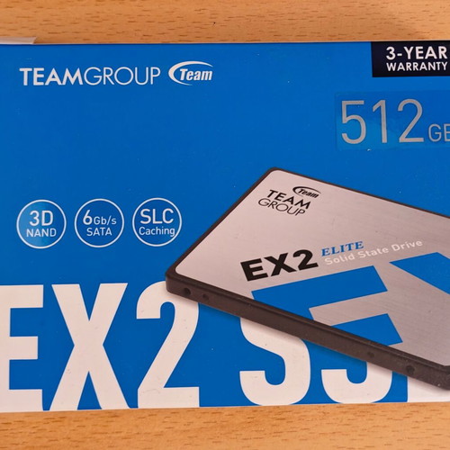 TeamGroup EX2 512GB 2.5" SSD SATA 6.0Gbps new, sealed