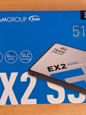 TeamGroup EX2 512GB 2.5" SSD SATA 6.0Gbps new, sealed