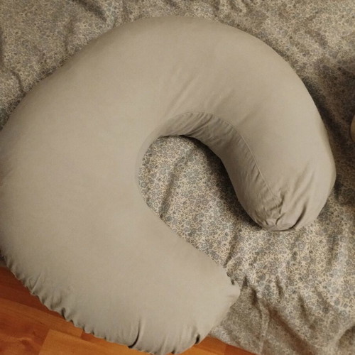 IKEA LEN Nursing Pillow like new, grey cotton cover