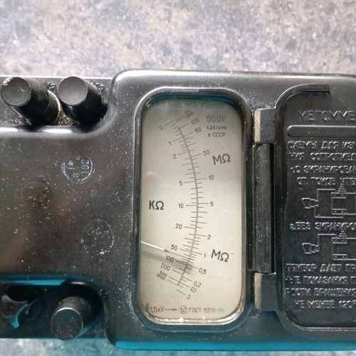 Megaohmmeter M1101 used, made in 1959 USSR