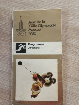 Collectible Moscow 1980 Olympic Games Program used