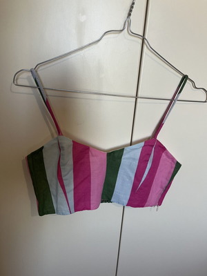 Zara crop top like new, colorful, size S