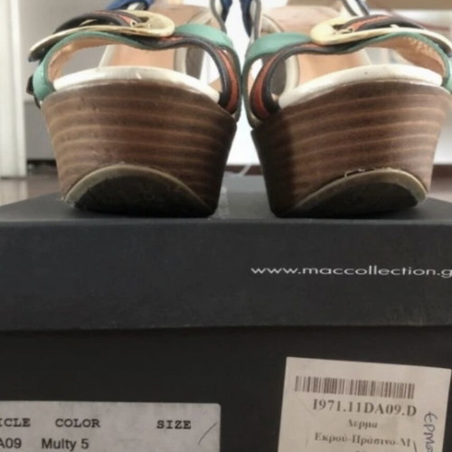 Mac Collection platform sandals used, multicolor, size 39