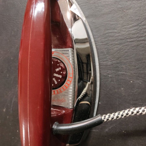 Rex iron used, red color, very lightweight