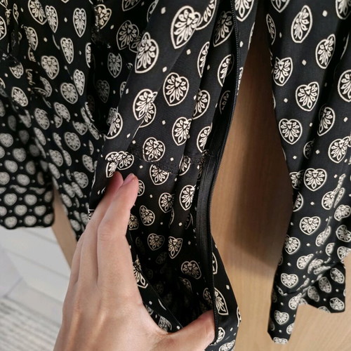 Desiree dress like new, size small, black and beige
