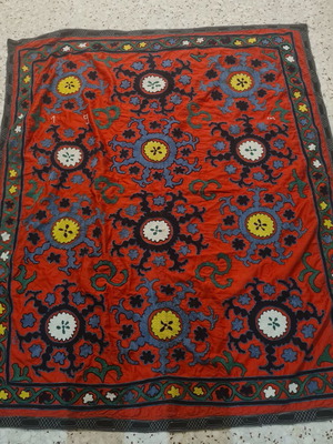 Suzani from Uzbekistan new, folk art, dimensions 133×110