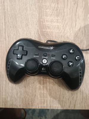 Set of 3 gaming controllers including Logitech and Hama
