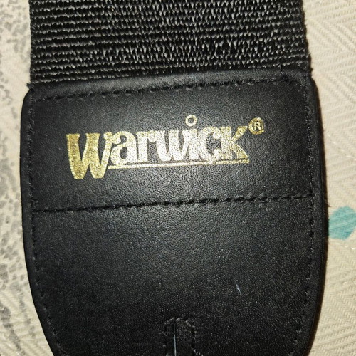 Wide guitar and bass strap Warwick like new