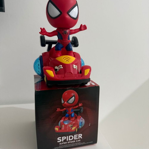 Super Spider Car toy new with 360-degree rotation and doll installment method